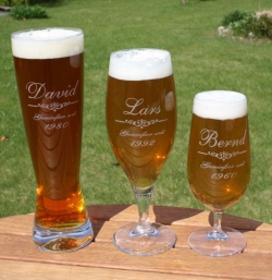 Personalisiertes Bierglas